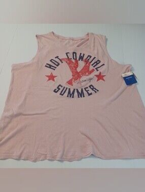 Celebrate It Cowgirl Muscle Tank Sz XL